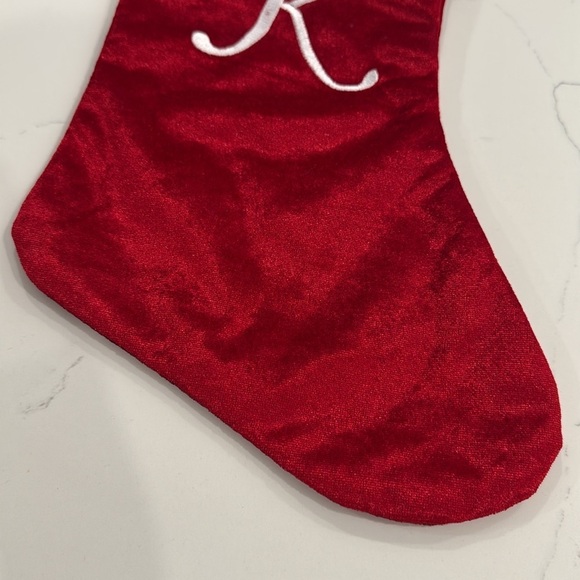 Monogram “K” Christmas Stocking - Picture 4 of 12